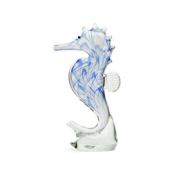 Blue Glow Seahorse Figurine