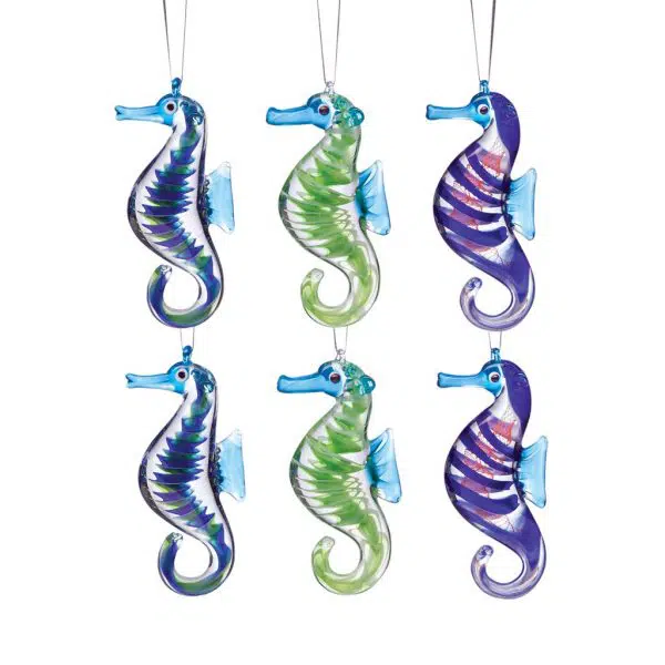 Glassdelights Seahorse Ornaments