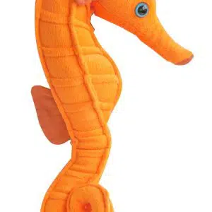 8" Orange Seahorse Plushie Toy