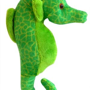 9" Green Pounce Pal Seahorse Stuffed Plushie