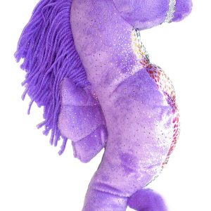 8" Purple Seahorse Stuffed Plushie