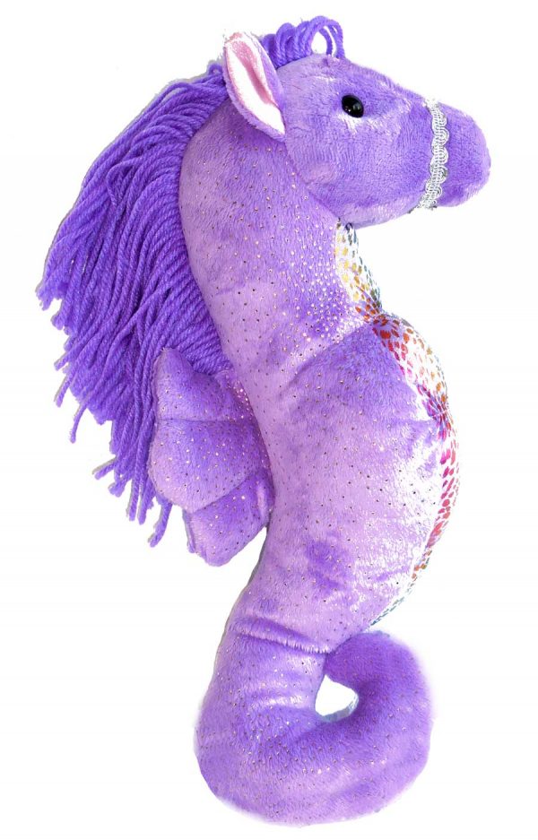 8" Purple Seahorse Stuffed Plushie