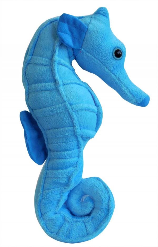 13" Blue Seahorse Plush