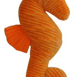 19" Orange Seahorse Plushie
