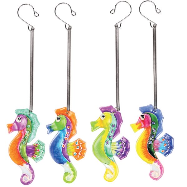 Colorful Creative Glass Seahorse With Hook