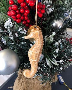 Ceramic Seahorse Ornament